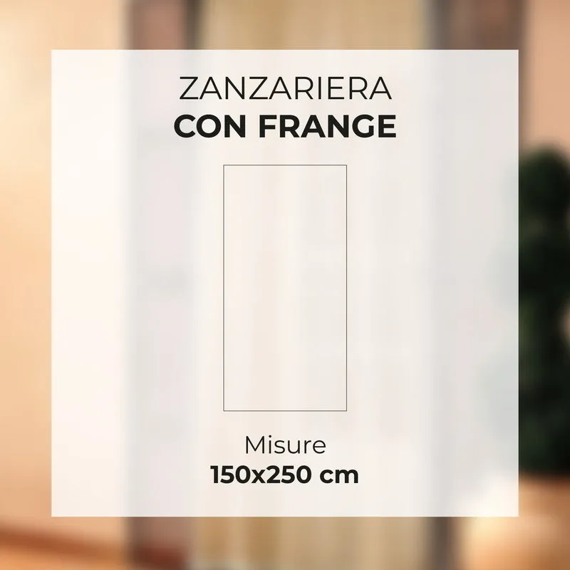 Tenda Zanzariera Tinta Unita Con Anelli Inclusi il Gruppone