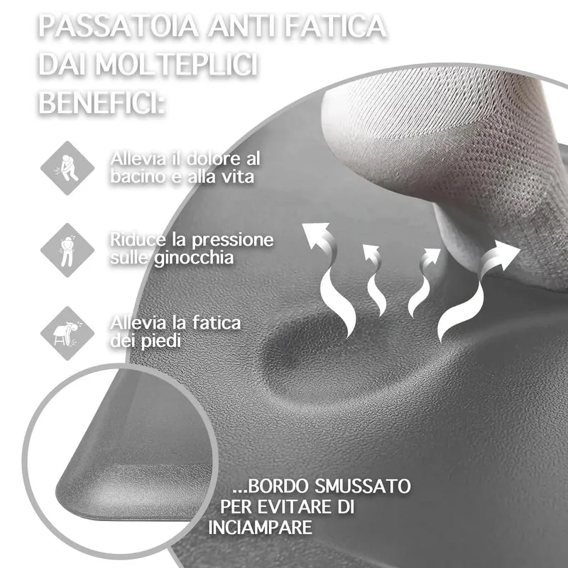 Tappeto Cucina Passatoia Rialzata Lavabile Spessa Antiscivolo Il Gruppone