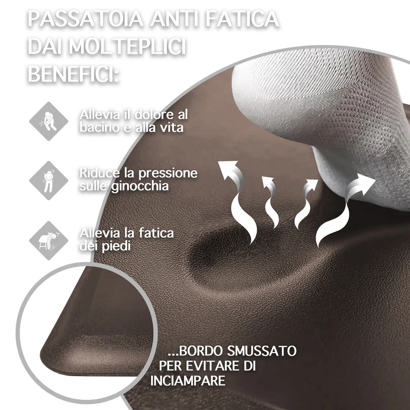 Tappeto Cucina Passatoia Rialzata Lavabile Spessa Antiscivolo Il Gruppone