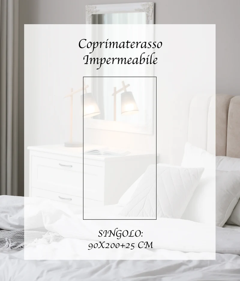 Coprimaterasso Trapuntato Impermeabile Microtraspirante Barriera Liquidi con Angoli Il Gruppone