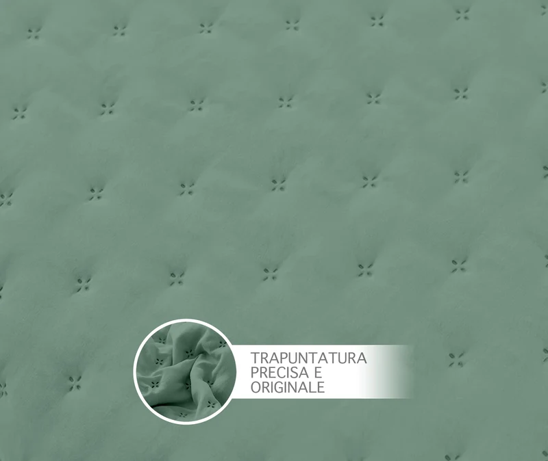 Copriletto Trapuntato Soft Matrimoniale Tinta Unita Leggero Primavera/Estate Sofficissimo Il Gruppone