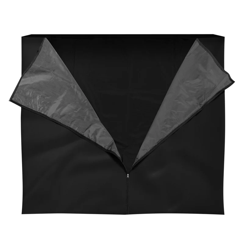 ML-Design | Abdeckung für Kaminholzregal wetterfest wasserabweisend Schwarz aus Polyester