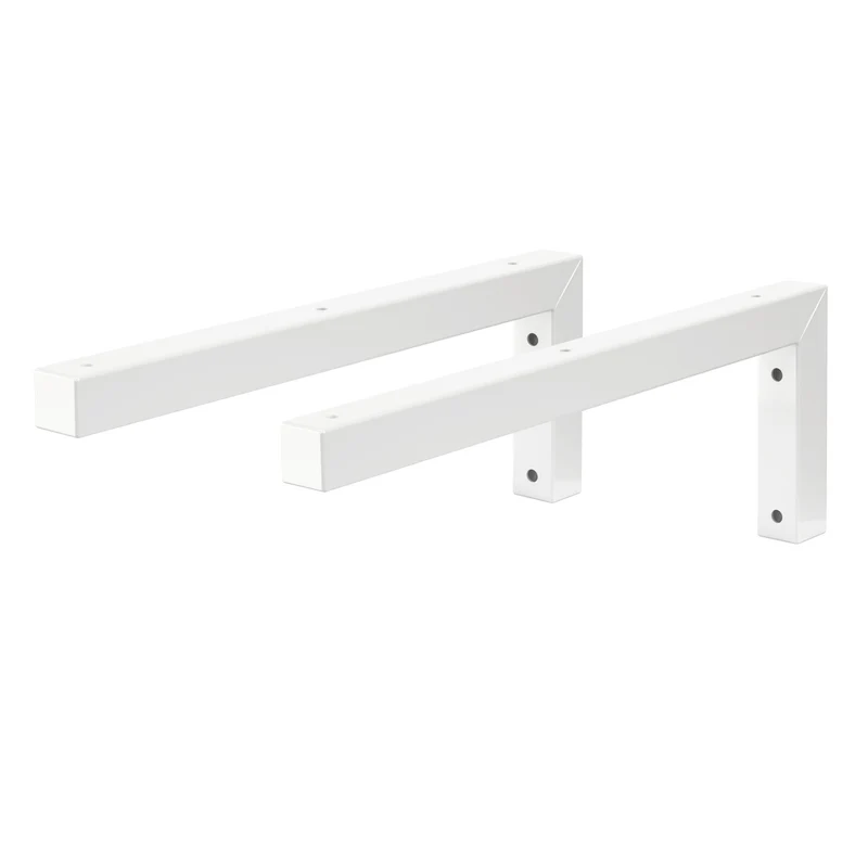 ML-Design | Wandkonsole 2er Set für Waschtisch aus Stahl, Wandhalterung Unterbau für Waschtischplatte
