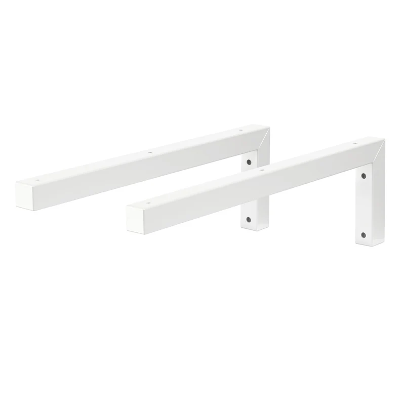 ML-Design | Wandkonsole 2er Set für Waschtisch aus Stahl, Wandhalterung Unterbau für Waschtischplatte