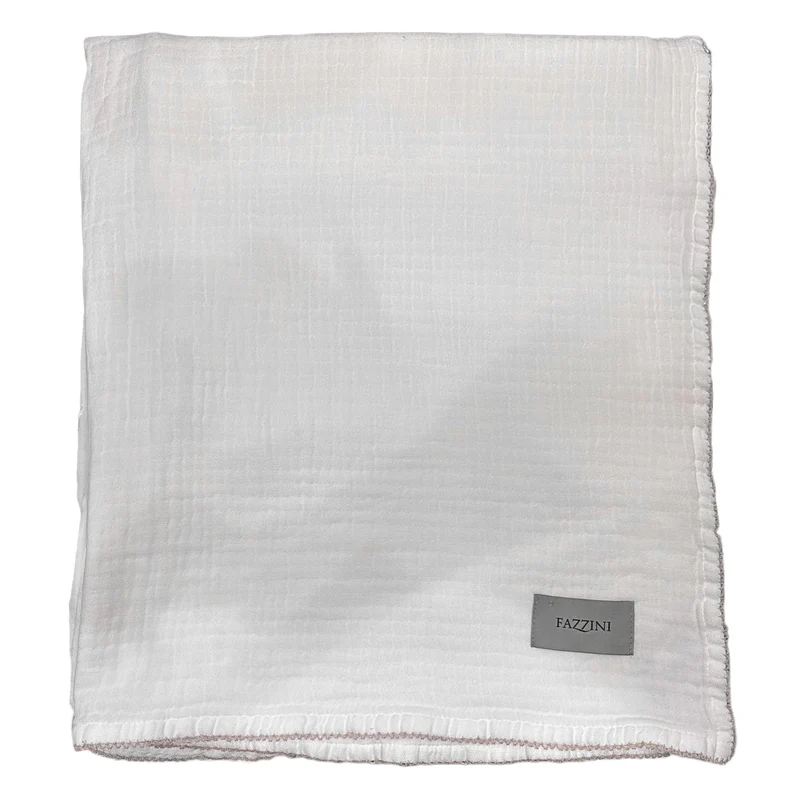 Copertina in Tessuto Jacquard Stonewashed - Crochet
