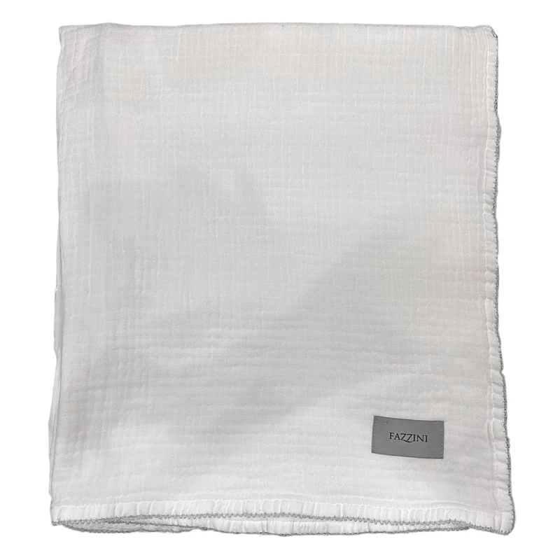 Copertina in Tessuto Jacquard Stonewashed - Crochet