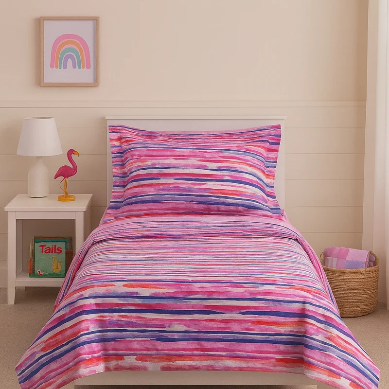 Copripiumino con federe lively Moderno in Percalle