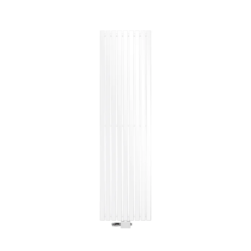 Badheizkörper Mittelanschluss 480x1800 mm Weiß mit Universale Anschlussgarnitur LuxeBath
