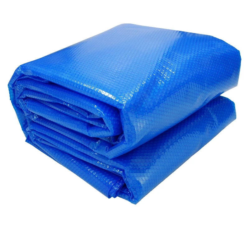 Pool Solarfolie Eckig 8x5 m 400µm Blau aus PE-Folie mit Luftkammern