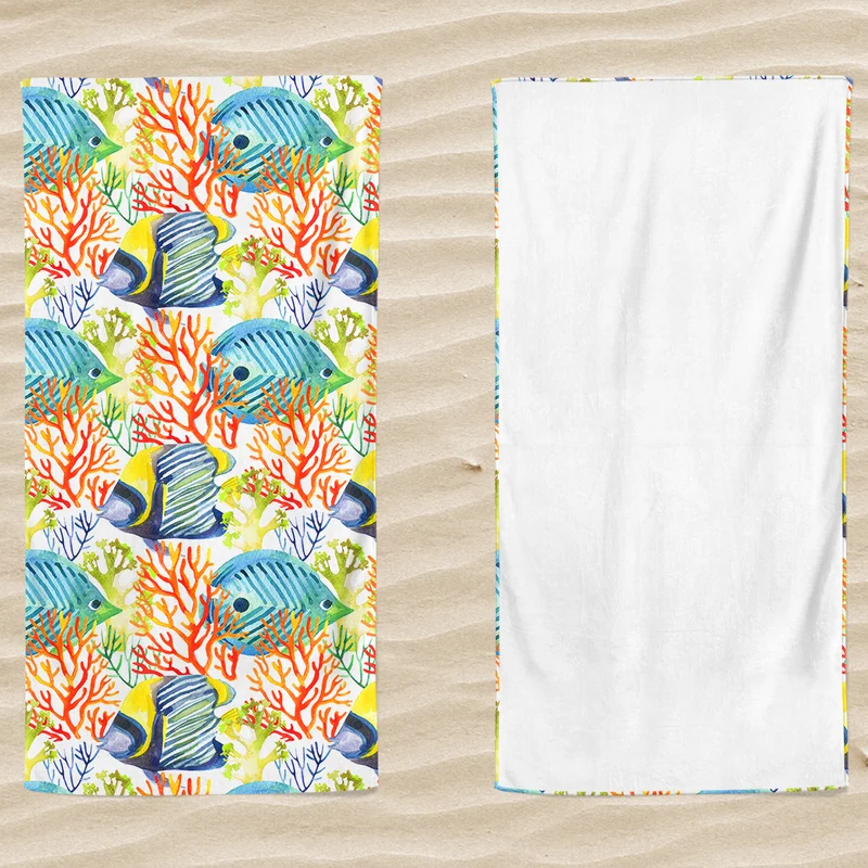 Telo Mare in Microvelour Stampa Doubleface - Planet
