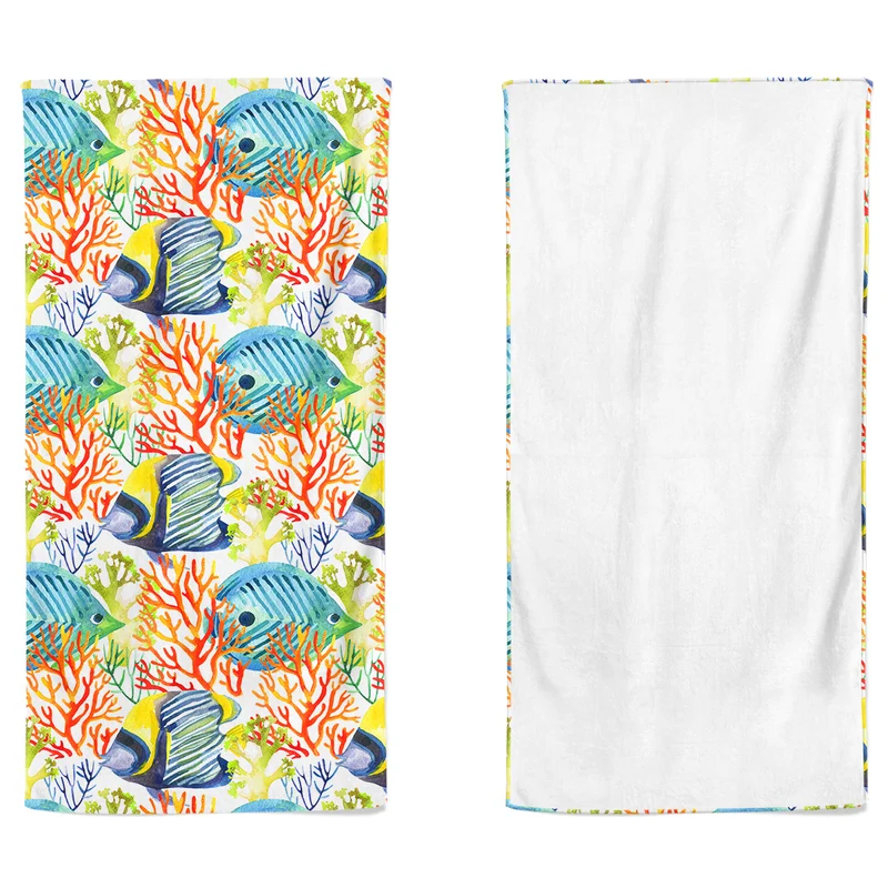 Telo Mare in Microvelour Stampa Doubleface - Planet