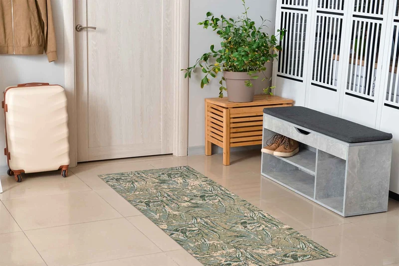 Tappeto Arredo Moderno in Ciniglia Antiscivolo Made in italy Foliage Il Gruppone
