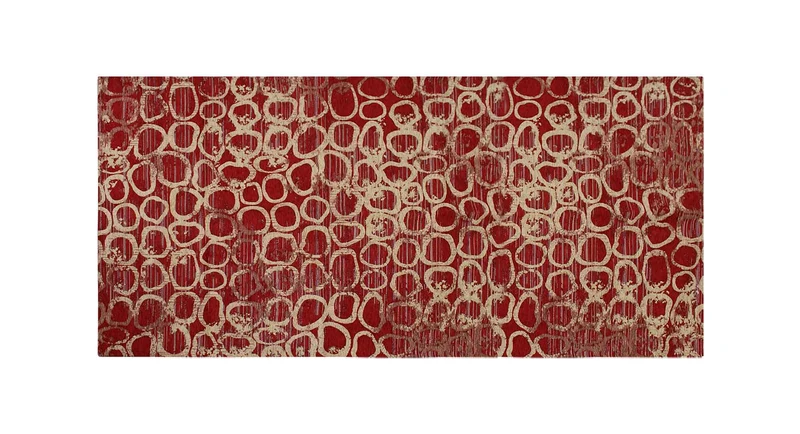 Tappeto Arredo Moderno in Ciniglia Antiscivolo Made in italy Esopo Rosso Il Gruppone