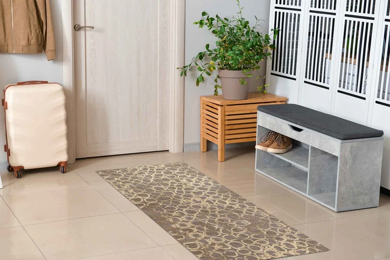 Tappeto Arredo Moderno in Ciniglia Antiscivolo Made in italy Esopo Fango Il Gruppone