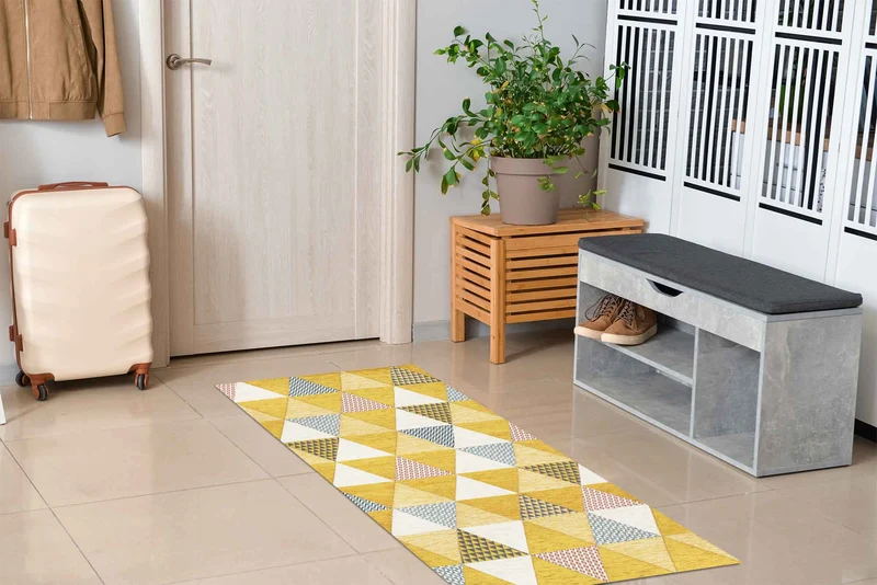 Tappeto Arredo Moderno Sala Cucina Antiscivolo in Ciniglia Made in italy Il Gruppone