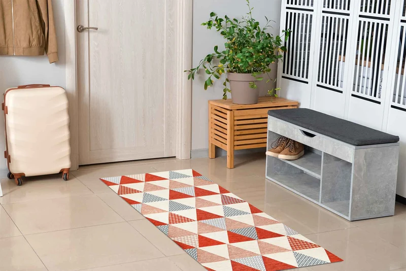 Tappeto Arredo Moderno Antiscivolo in Ciniglia Made in italy Cotone Il Gruppone