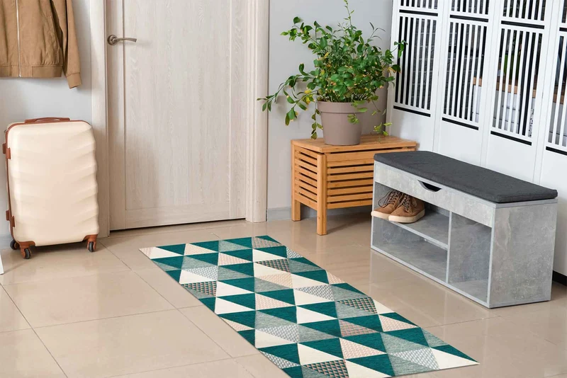 Tappeto Arredo Moderno Antiscivolo in Ciniglia Made in italy Cotone Il Gruppone