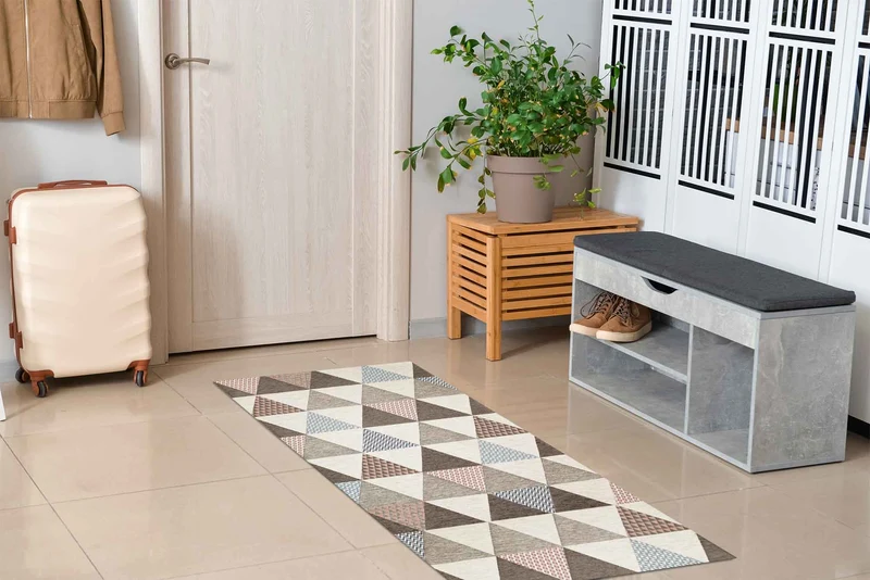 Tappeto Arredo Moderno Antiscivolo in Ciniglia Made in italy Cotone Il Gruppone