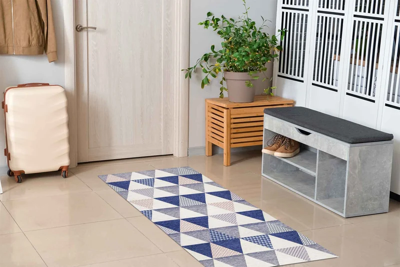 Tappeto Arredo Moderno Antiscivolo in Ciniglia Made in italy Cotone Il Gruppone