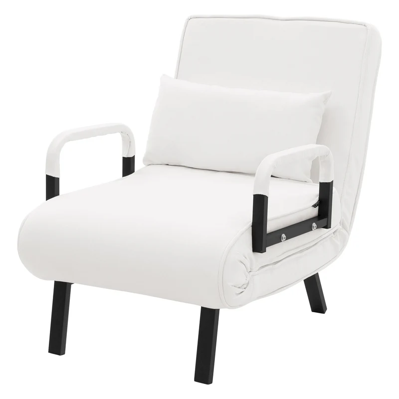 ML-DESIGN | Schlafsessel mit Bettfunktion 186x60 cm aus Stahl/Chenille Sessel mit Schlaffunktion klappbar Bettsessel Klappsessel Schlafsofa