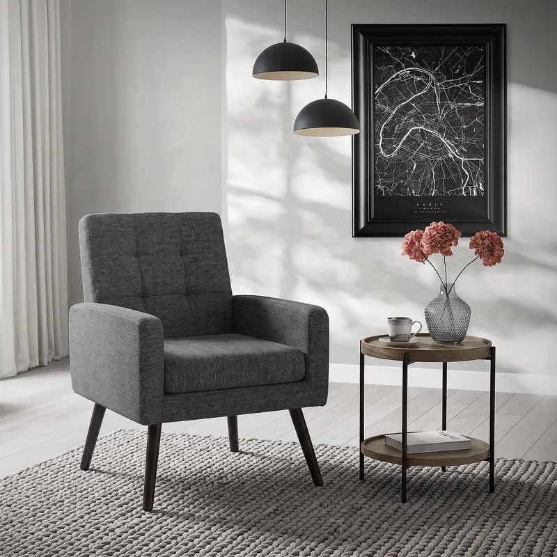 ML-DESIGN | Sessel mit Armlehnen 66,5x80x63,5 cm Stahlgestell/Webstruktur Relaxsessel Lesesessel Ohrensessel Fernsehsessel für Wohnzimmer