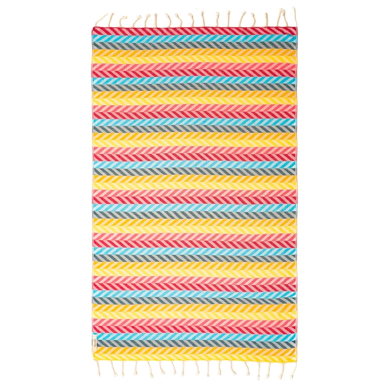 Telo Mare Fouta in Cotone e Bamboo Jacquard - Harmonic