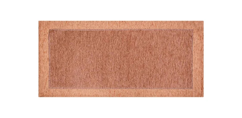 Tappeto Arredo Moderno Antiscivolo in Ciniglia Made in italy Cotone Roma RosaAntico