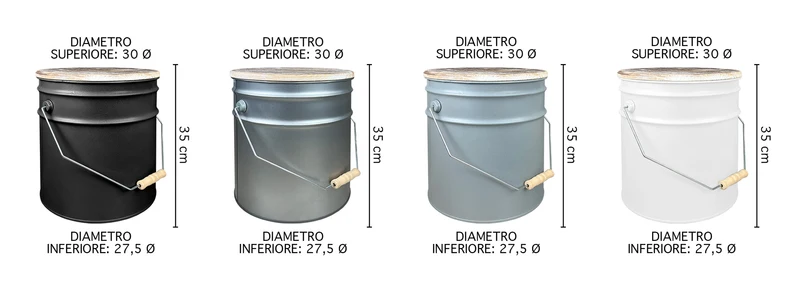 Set 4 Contenitori Grandi In Acciaio Cargo Unlimited Loft Pouf Sgabello Il Gruppone