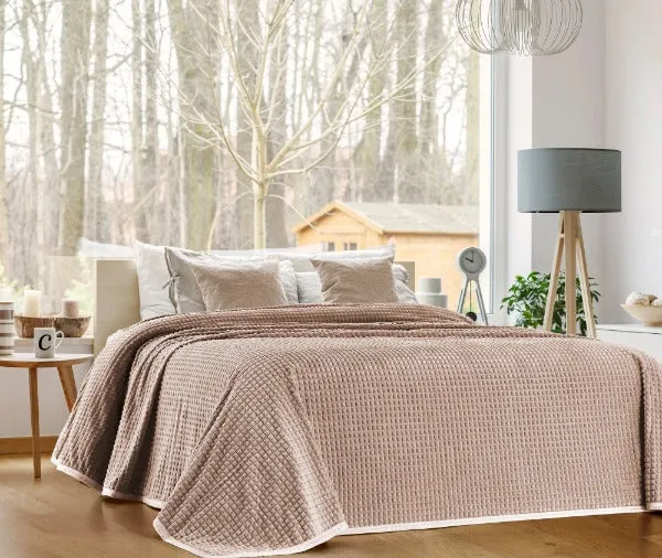 Coperta Invernale in Pile Morbida Quadrettata Il Gruppone