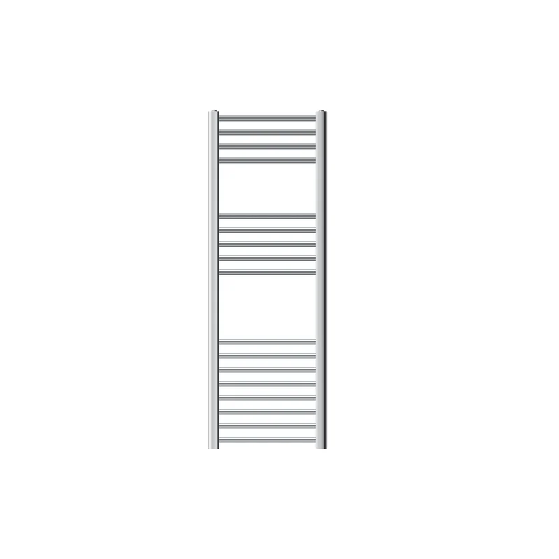 Badheizkörper Sahara 400x1200 mm Chrome gebogen mit Seitenanschluss LuxeBath