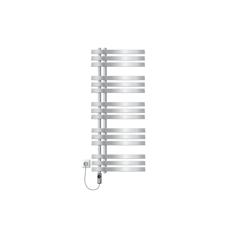 Badheizkörper Mittelanschluss 500x1200 mm Chrom mit Heizstab 900W LuxeBath