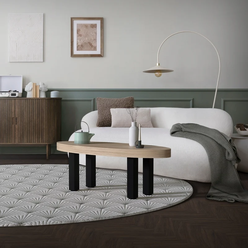 B-Ware 4er Set Tischbeine I-Design 42 cm Schwarz Tischgestell aus pulverbeschichteter Stahl, Profil 8x8 cm, höhenverstellbare Möbelfüße ML-Design