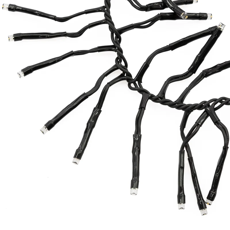LED Büschel Lichterkette 4,2 m mit 576 LEDs Warmweiß IP44