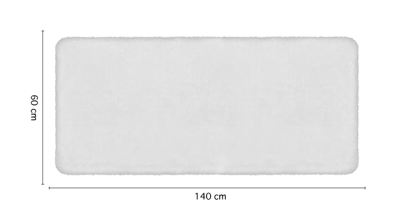 Tappeto in Finta Pelliccia Sintetica Tinta Unita Effetto Rabbit A Pelo Lungo Il Gruppone