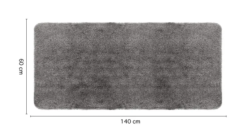 Tappeto in Finta Pelliccia Sintetica Tinta Unita Effetto Rabbit A Pelo Lungo Il Gruppone