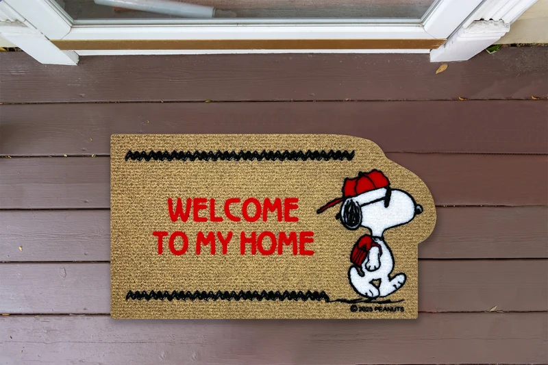 Peanuts Zerbino In Cocco Ingresso Snoopy Originale Rettangolare 70 x 40 Cm Il Gruppone