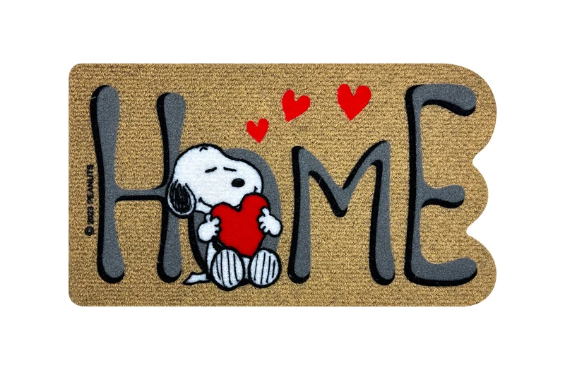 Peanuts Zerbino In Cocco Ingresso Snoopy Originale Rettangolare 70 x 40 Cm Il Gruppone