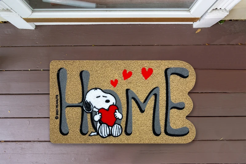 Peanuts Zerbino In Cocco Ingresso Snoopy Originale Rettangolare 70 x 40 Cm Il Gruppone