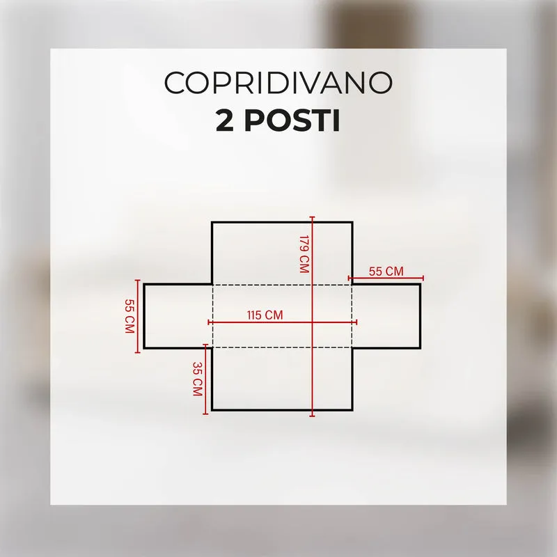 Copridivano Trapuntato con Braccioli Antimacchia Impermeabile con Elastico Antiscivolo Il Gruppone