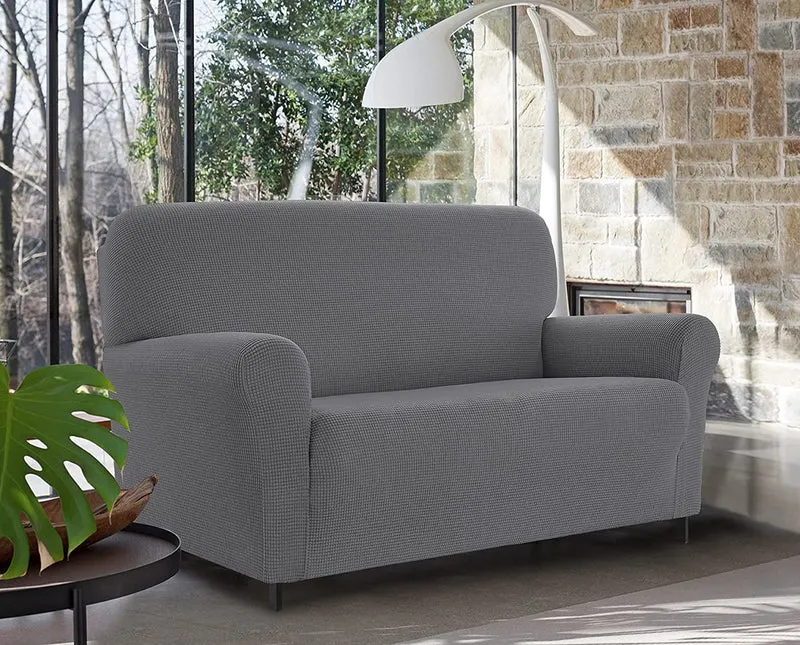 Copridivano Elasticizzato Jacquard Modello Harry Antiscivolo Antigraffio Universale con Braccioli Il Gruppone