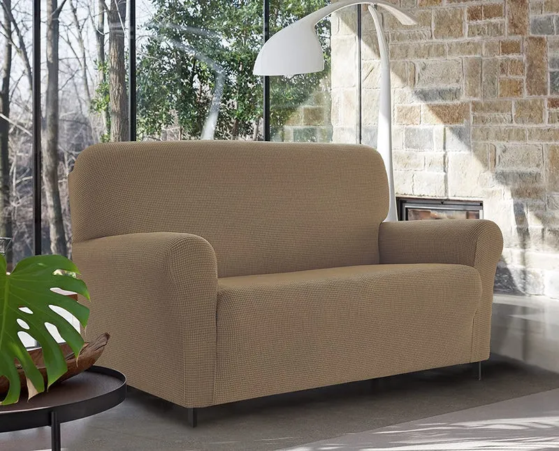 Copridivano Elasticizzato Jacquard Modello Harry Antiscivolo Antigraffio Universale con Braccioli Il Gruppone