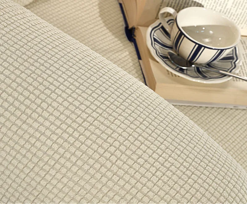 Copridivano Elasticizzato Jacquard Modello Harry Antiscivolo Antigraffio Universale con Braccioli Il Gruppone
