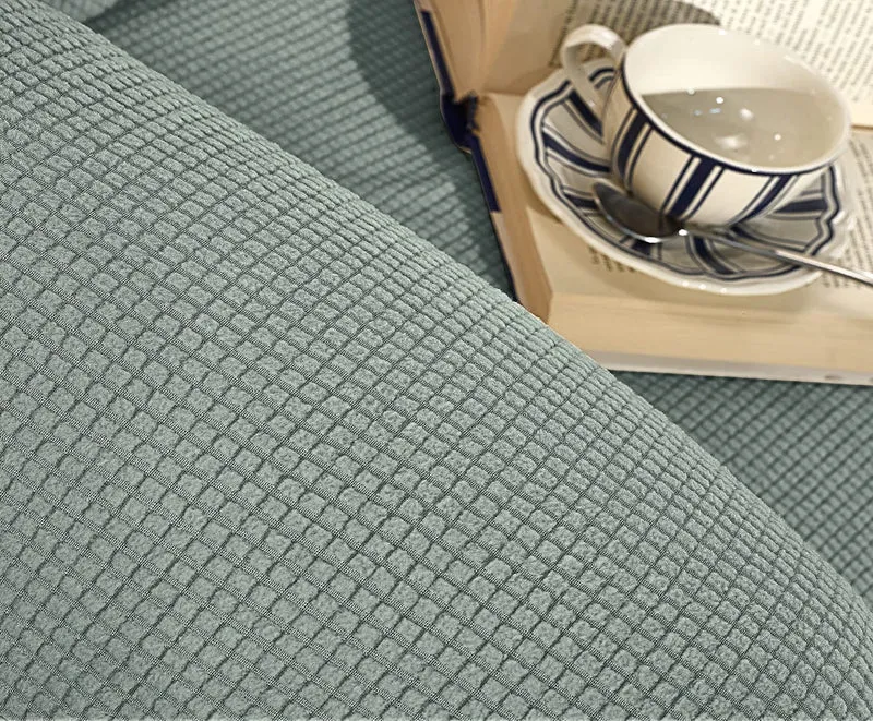 Copridivano Elasticizzato Jacquard Modello Harry Antiscivolo Antigraffio Universale con Braccioli Il Gruppone