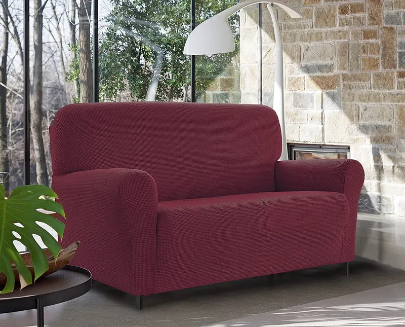 Copridivano Elasticizzato Jacquard Modello Harry Antiscivolo Antigraffio Universale con Braccioli Il Gruppone