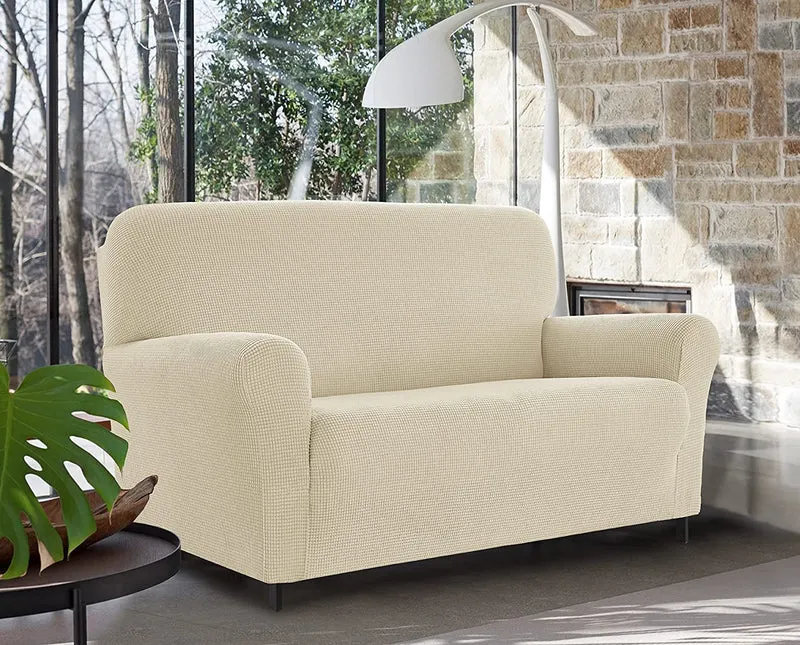 Copridivano Elasticizzato Jacquard Modello Harry Antiscivolo Antigraffio Universale con Braccioli Il Gruppone