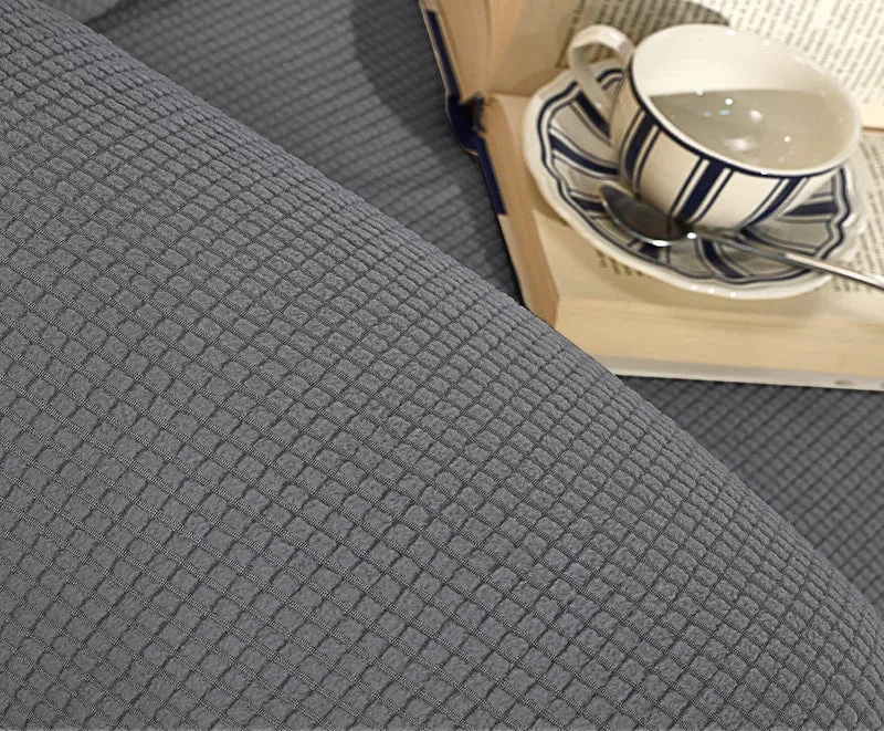 Copridivano Elasticizzato Jacquard Modello Harry Antiscivolo Antigraffio Universale con Braccioli Il Gruppone