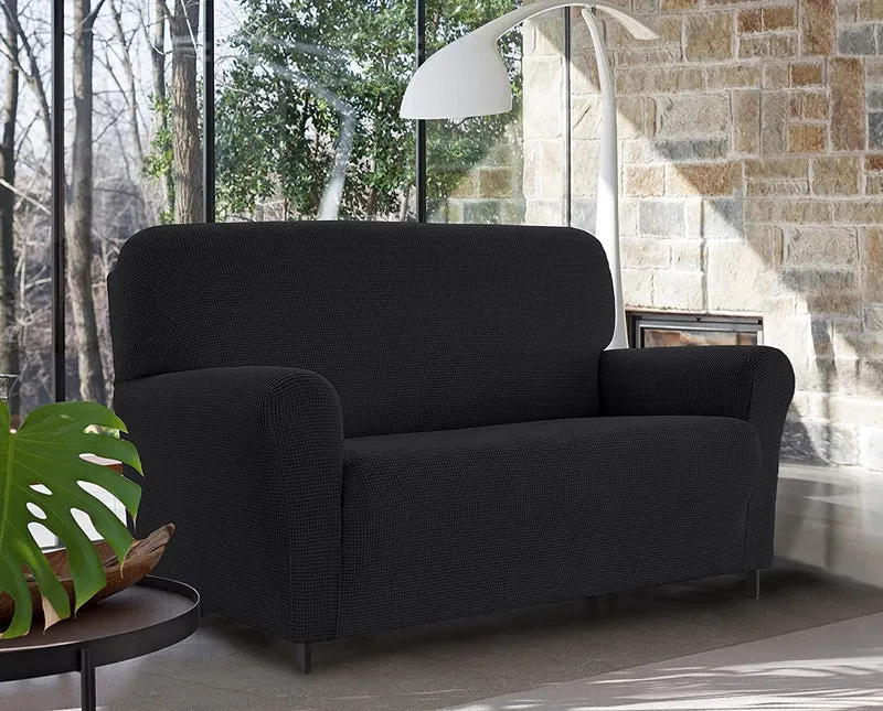Copridivano Elasticizzato Jacquard Modello Harry Antiscivolo Antigraffio Universale con Braccioli Il Gruppone
