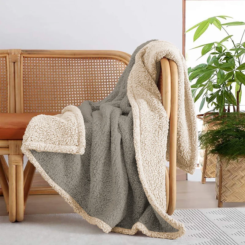 Coperta Invernale Pile con Sherpa Morbida 400 g/mq Il Gruppone