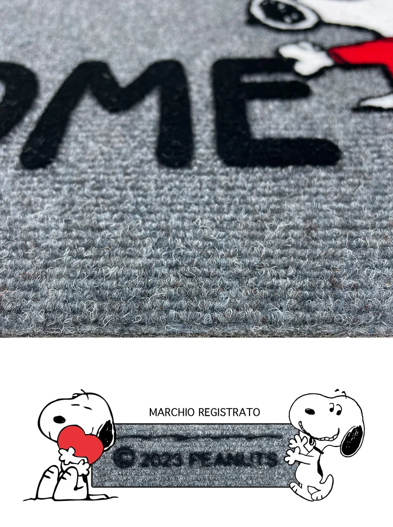 Peanuts Zerbino Ingresso Snoopy Originale Rettangolare 40 x 60 Cm Il Gruppone