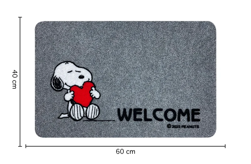 Peanuts Zerbino Ingresso Snoopy Originale Rettangolare 40 x 60 Cm Il Gruppone